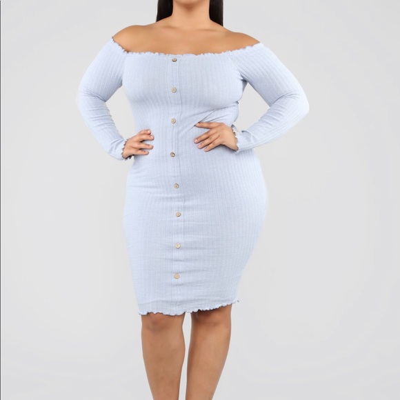Fashion Nova Dresses & Skirts - Fashion Nova Jacklyn Off Shoulder Midi Dress